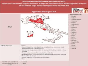 Tabella sinottica WNV 30.08.2016