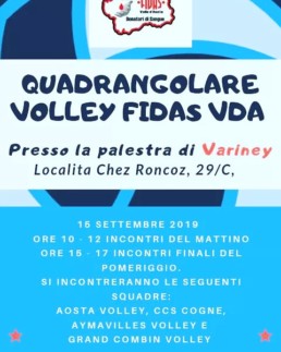 Quadrangolare Volley FIDAS VDA