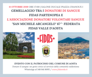 Gemellaggio FIDAS VdA FIDAS Partenopea