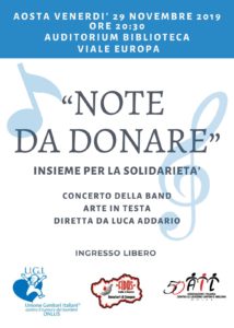 Note da donare - FIDAS VdA con AIL e UGI